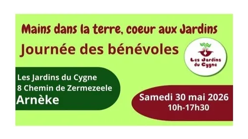 Arnèke : Journée des Bénévoles samedi 30 mai aux Jardins du Cygne
