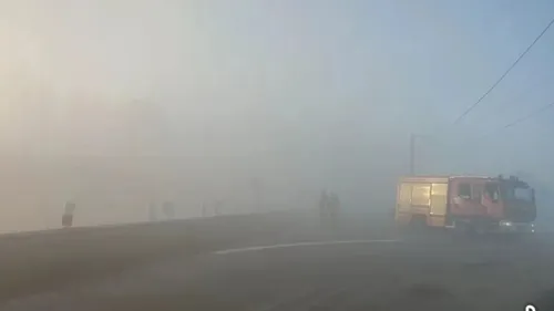 Encore de la fumée sur les routes de Sainte-Marie-Kerque ce...