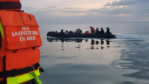 Énormément de tentatives de traversées entre Boulogne et Calais en...