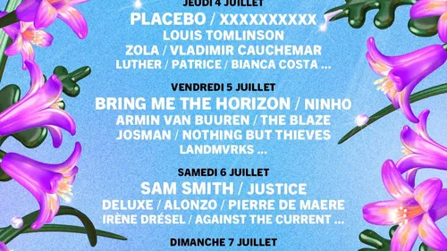 Placebo, Lenny Kravitz, Avril Lavigne, Bring Me The Horizon et Sam...