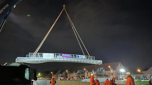 La passerelle des Corderies a été installée entre Dunkerque et...