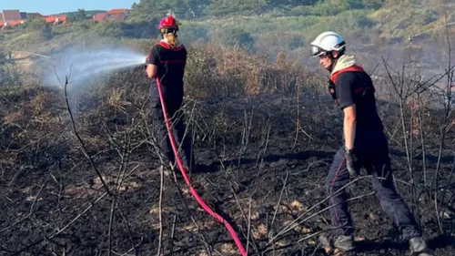 Boulogne-sur-Mer : un hectare ravagé par les flammes au Chemin Vert