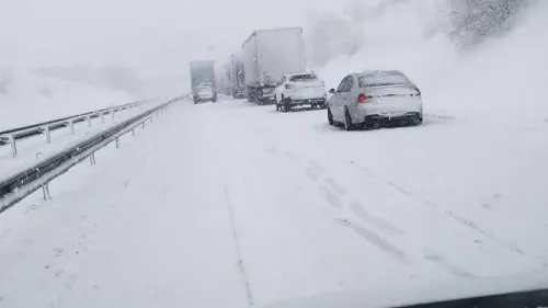 A25 : série d’accidents ce matin à cause du verglas