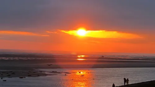 La marée reste dangereuse, exemple à Berck, baie d'Authie, ce lundi
