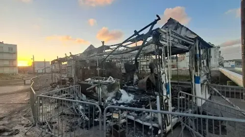 Wimereux : le marchand de glaces "La Charlotte" a pris feu... 