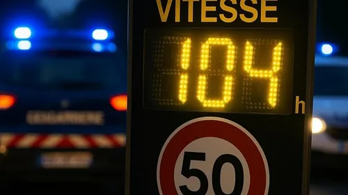 Un très (trèèès) gros excès de vitesse à Merville