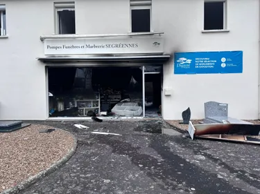 Segré. Un incendie dans des pompes funèbres