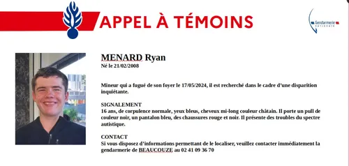 Angers. Un appel à témoins lancé, après la disparition d'un...
