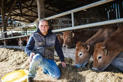 L'Amour est dans le Pré. "Aujourd'hui, je suis heureux", confie...