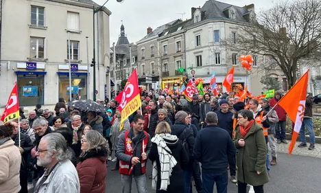 Château-Gontier : environ 800 manifestants se sont rassemblés...