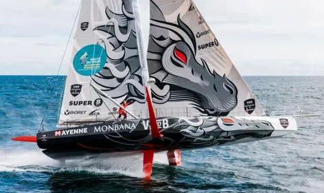 Transat Jacques Vabre. Les Imoca de Maxime Sorel et Fabrice Amedeo...