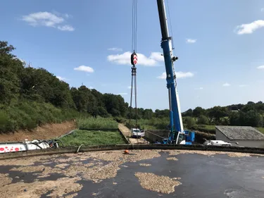 Segré. Des scaphandriers pour renouveler les diffuseurs d'air de la...