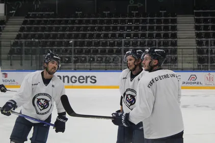 EN IMAGES. Les Ducs d'Angers ont retrouvé le glaçon de l'IceParc