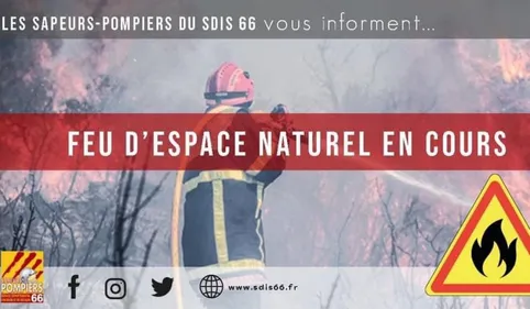Un incendie en ce moment dans les PO