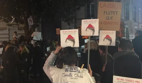 Ils disent NON à la fermeture de l'école Camille Claudel à Albi