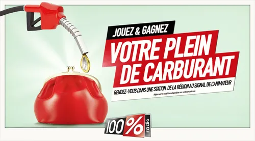 100% vous offre votre plein de carburant