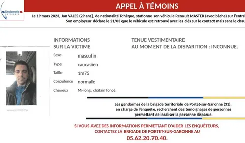 Mais qu'est devenu Jan, routier tchèque disparu près de Toulouse ? 