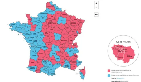 Une nouvelle carte du déconfinement par département circule : elle...