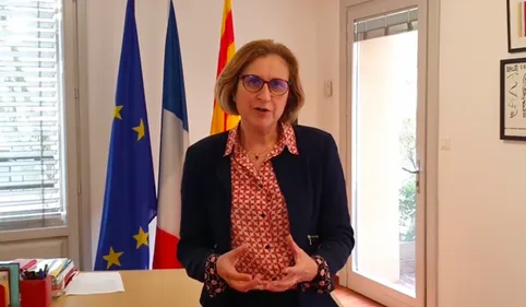 Hermeline Malherbe, présidente candidate aux élections...