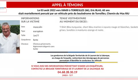 Toreilles : Un appel à témoin lancé après la découverte du corps ...