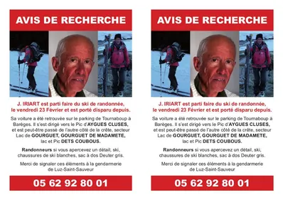 Appel à témoin : un randonneur est toujours recherché dans les...