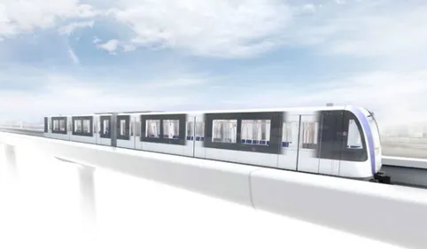 INDISCRETION 100%. Toulouse. La future rame de la 3e ligne de métro...