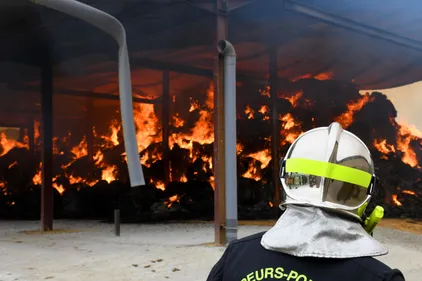 Violent incendie à Lalanne-Arqué