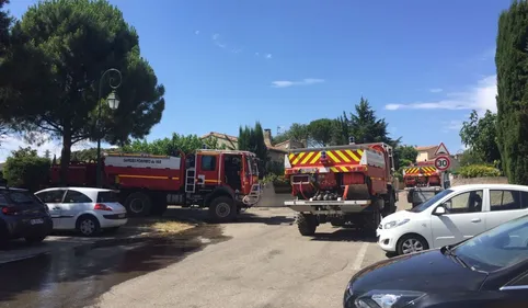 Un incendie à Montolieu au nord-ouest de Carcassonne