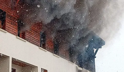 Un important incendie en cours dans une résidence de la station de...