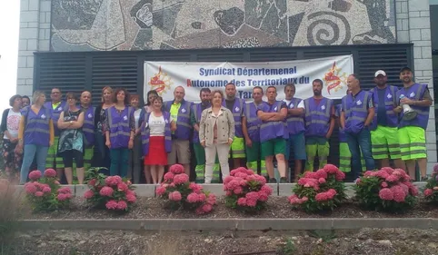 La grève des agents municipaux à Aussillon