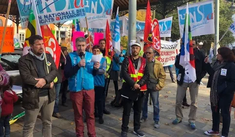 Manifestation des enseignants à Foix