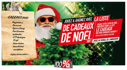 La liste de cadeaux de Noël 100%
