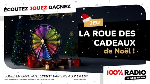 La roue des cadeaux de noël
