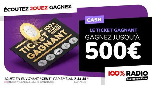 🎟️ LE TICKET GAGNANT EST DE RETOUR SUR 100%RADIO !