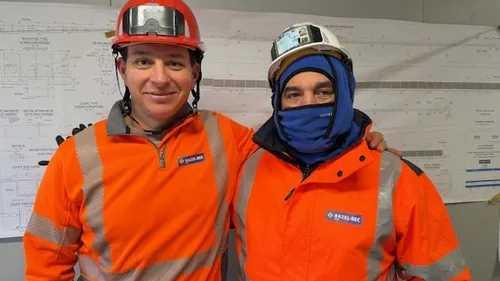 Ariège : chantier en plein hiver...