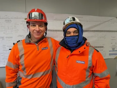 Ariège : chantier en plein hiver...