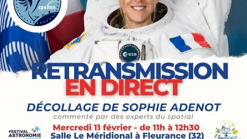 Gers : la mission SpaceX de Sophie Adenot retransmise en direct à...