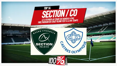 100%RADIO, PARRAIN DU JEU DE LA MI-TEMPS MATCH TOP 14...