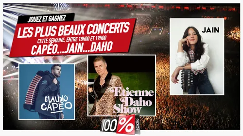 Gagnez les plus beaux concerts avec 100%