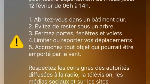 L’Aude en alerte rouge, sous les rafales de la tempête Nils