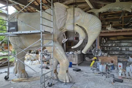 À Simorre dans le Gers, trois mastodontes préhistoriques prêts à...