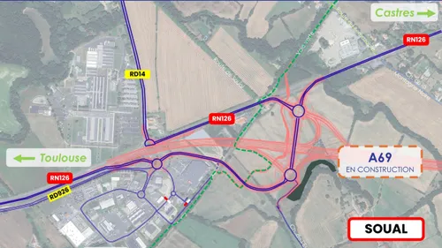 A69: à Soual, dans le Tarn, les usagers circuleront bientôt dans la...