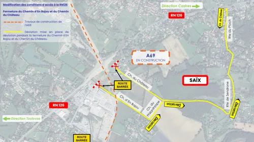 A69: modification des conditions de circulation à Saïx durant...