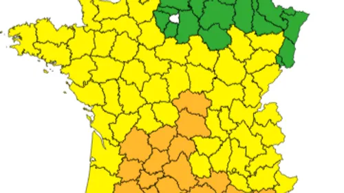 La région dans le viseur des orages : 9 départements du sud ouest...