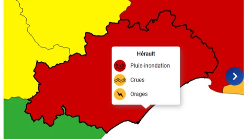Vigilance rouge dans l’Hérault 