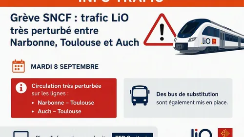 Grève SNCF : trafic TER perturbé entre Narbonne et Toulouse