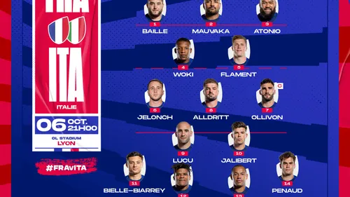 XV de France. Charnière bordelaise et titularisation de Jelonch,...