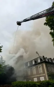 Incendie dans un hôtel désaffecté à Bagnères-de-Luchon ce mercredi...