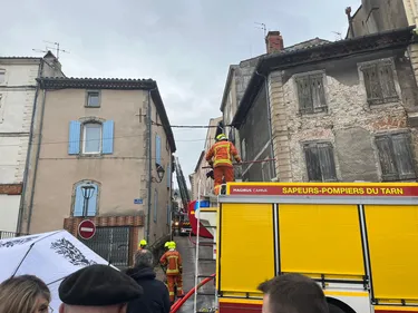 Mazamet. Un incendie fait rage dans un immeuble à proximité du...