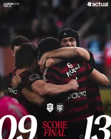 Rugby: victoire du Stade Toulousain contre le Stade Français 